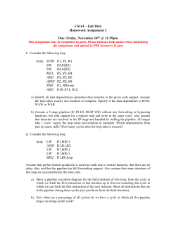 CS161 &ndash; Fall 2016 Homework Assignment 3 Due: Friday, November