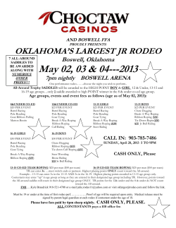 7th Annual Detroit Youth - Oklahoma`s Largest Jr. Rodeo