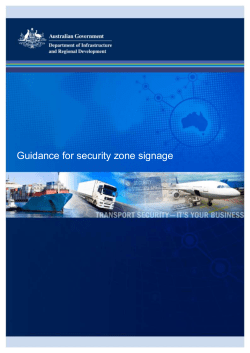 Guidance for security zone signage