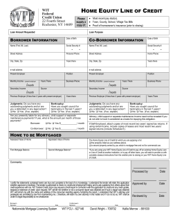 home equity line of credit