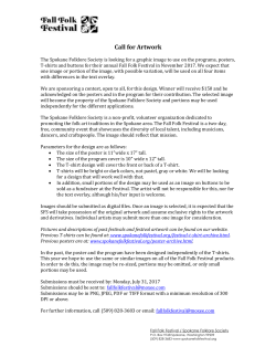 a Call for Artwork - Spokane Fall Folk Festival