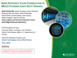 High Efficiency Clean Combustion in Multi-Cylinder Light