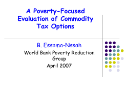 A Poverty-Focused Evaluation of Commodity