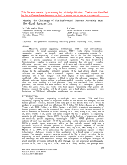 Meeting the Challenges of Non-Referenced Genome Assembly from