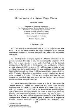 On the Variety of a Highest Weight Module