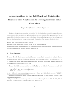 Approximations to the Tail Empirical Distribution Function with