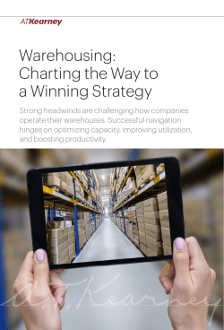 Warehousing: Charting the Way to a Winning Strategy
