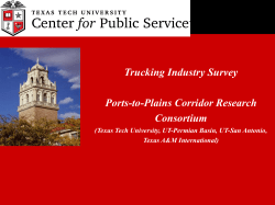 Center For Public Service Presents the fREPRESENTATIVE