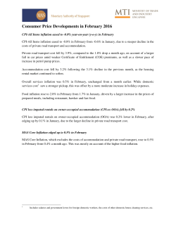 Consumer Price Developments in February 2016