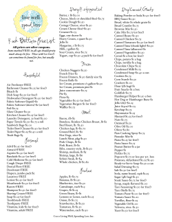 LWSL Rock Bottom Price List