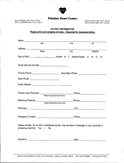 New Patient Forms - Palatine Heart Center