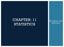 Chapter: 11 Statistics - Riverside Secondary School