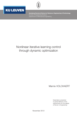 Nonlinear iterative learning control through dynamic optimization