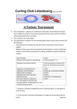 4-Nations Tournament - Curling Club Hiversport L&euml;tzebuerg
