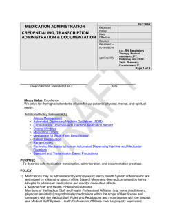 patient care services policies: development through distribution