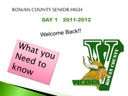 DAY 1 2011-2012 - Rowan County Schools