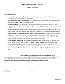 Player Contract - Boone County Schools