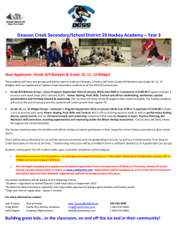 Dawson Creek Secondary/School District 59 Hockey