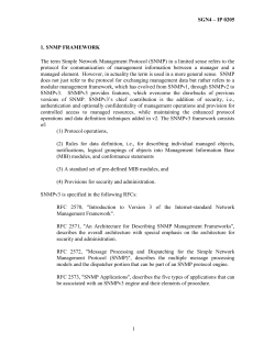 Security Services in SNMPv3