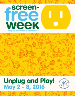 Unplug and Play! - Virginia Foundation for Healthy Youth