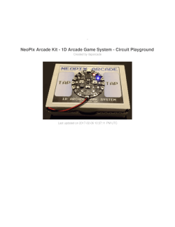 NeoPix Arcade Kit - 1D Arcade Game System