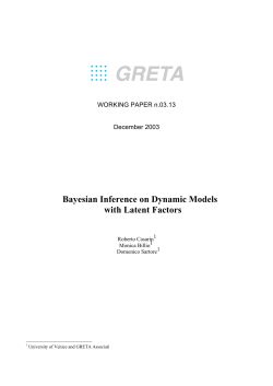 Bayesian Inference on Dynamic Models with Latent Factors