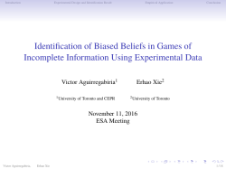 Identification of Biased Beliefs in Games of Incomplete Information