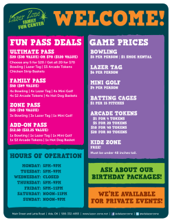 FUN pass DEaLs GaME pRiCEs - Lazer Zone Family Fun Center
