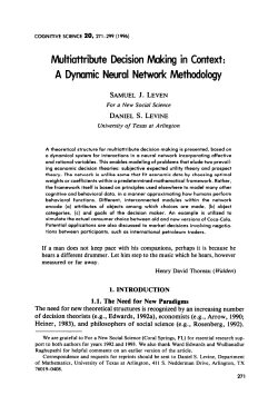 Multiattribute Decision Making in Context: A