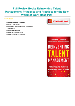 Full Review Books Reinventing Talent Management