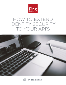 how to extend identity security to your api`s