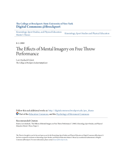 The Effects of Mental Imagery on Free Throw Performance