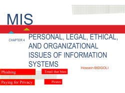 4. Personal, Legal, Ethical, and Organizational