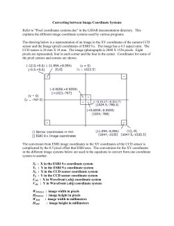 Converting between Image Coordinate Systems Refer to "Pixel