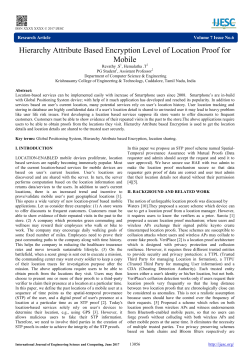 Hierarchy Attribute Based Encryption Level of Location Proof for