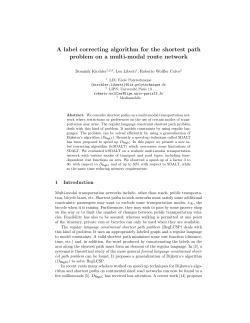A label correcting algorithm for the shortest path problem on a