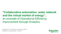 Collaborative automation: water network and the