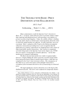 the trouble with basic: price distortion after halliburton