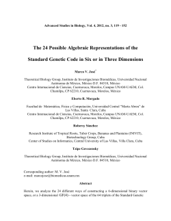 The 24 Possible Algebraic Representations of the Standard Genetic