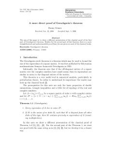 A more direct proof of Gerschgorin`s theorem