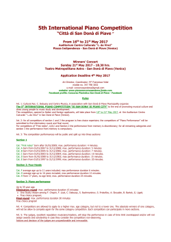 5th International Piano Competition