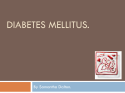 Diabetes Mellitus health pesentation[1]