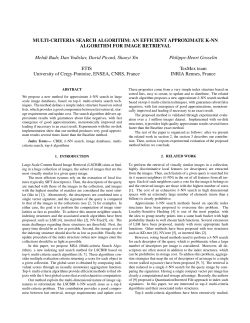 MULTI-CRITERIA SEARCH ALGORITHM: AN - Etis