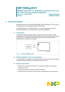 MF1S50yyX/V1 MIFARE Classic EV1 1K