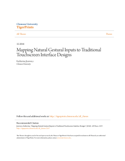 Mapping Natural Gestural Inputs to Traditional