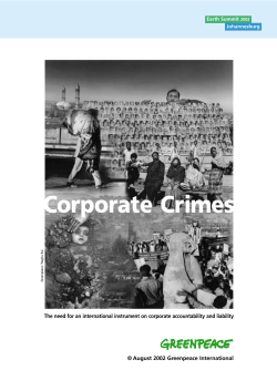 Corporate Crimes
