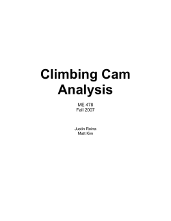 Climbing Cam Analysis