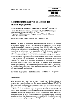 A mathematical analysis of a model for tumour angiogenesis