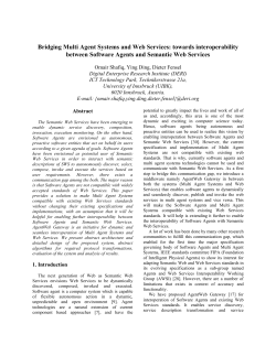 Bridging Multi Agent Systems and Web Services
