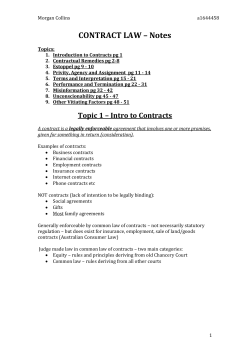 CONTRACT LAW &ndash; Notes - Amazon Web Services